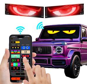 LOY中国供应商汽车后窗广告板Led显示屏天使眼柔性面板Led汽车玻璃智能贴纸 - Product Image 1