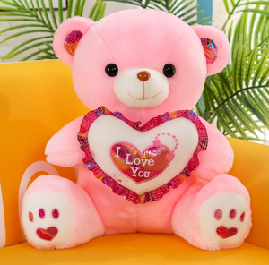 Oso de Peluche LED Luminoso de San Valentín, Juguete de Peluche Suave, Regalo para Niños, Novia, Esposa, Relleno de Algodón PP - Product Image 3