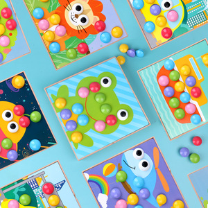 Jouets éducatifs Montessori en bois pour enfants, jouets en <span class=keywords><strong>mosaïque</strong></span> pour garçons et filles - Product Image 3
