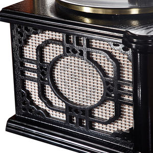 Gramophone vintage pour <span class=keywords><strong>platine</strong></span> <span class=keywords><strong>vinyle</strong></span> pour disques vinyles avec haut-parleurs <span class=keywords><strong>Platine</strong></span> à entraînement par courroie 3 vitesses <span class=keywords><strong>33</strong></span> 1/3 45 78 tr/min Sans fil - Product Image 5