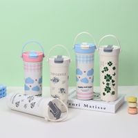 Mug de voyage isotherme en acier inoxydable 316 grande capacité avec poignée, design moderne, double paille, maintien thermique 6-12 heures