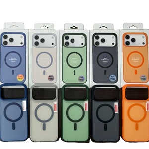Nueva Funda Magnética para Teléfono Móvil con Contraste de Color y Tacto Suave, Antigolpes, en Oferta, para iPhone 11- iPhone 18 Series - Product Image 1