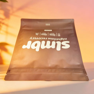 Échantillon gratuit de sacs d'emballage en plastique à fond plat, imprimés sur mesure, de qualité alimentaire, avec fermeture éclair, pour aliments, flocons d'avoine, poudre de cacao. - Product Image 4