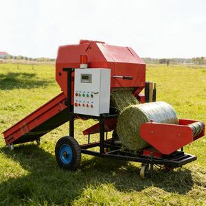 Machine à ensiler et à emballer les balles rondes de mini-fourrage, la plus vendue, pour l'ensilage de maïs et de paille, usage agricole - Product Image 4