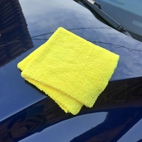 Serviette de nettoyage en microfibre corail ultra-douce et absorbante, sans bords, 40x40cm, 550GSM, pour le detailing automobile