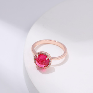 Anello Aperto Regolabile con Pietra Delicata Colorata, Anello Minimalista da Donna - Product Image 4