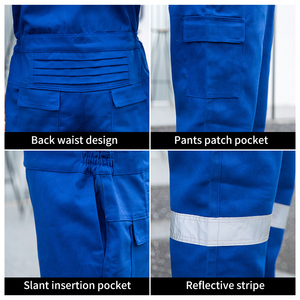 カスタマイズされたFR作業服、高視認性反射材付き100%コットン快適溶接作業着ユニフォーム - Product Image 6