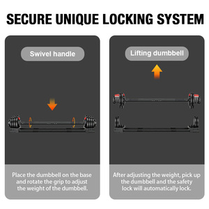 三合一多功能自由重量举重器 21 公斤可调节哑铃壶铃杠铃套装（男士用） - Product Image 3