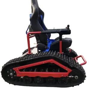 Fauteuil roulant à chenilles en caoutchouc pour groupe électrique, avec moteur de télécommande, véhicule tout-terrain, marche sur la neige
