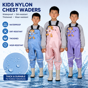 <span class=keywords><strong>Bottes</strong></span> de pêche en nylon pour garçons et filles, multicolores, imperméables, anti-salissures, faciles à nettoyer, pour la plage, les ruisseaux et les jeux aquatiques, ODM - Product Image 2