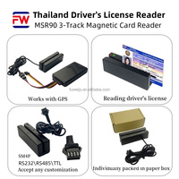 Lector de Tarjetas Magnéticas MSR100 de 3 Pistas, Mini Lector de Tarjetas Inteligentes con Certificación DLT de Tailandia, Gestión de Flotas GPS