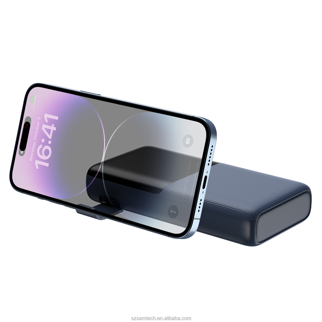 P45 Factory Price 45W PD Power Bank 20000mAh Dual USB-C Input/Output, USB-A, LED Display, Stand, Flashlight, for Laptop/Phone