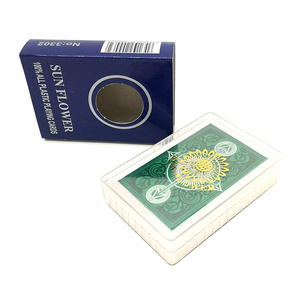 PVC nhựa không thấm nước màu đen thẻ chơi trò chơi poker - Product Image 5