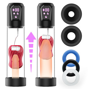 Electric Penis Pump Vacuum Suction Aircraft Cup Waterproof Male Masturbation Device with <b>Stretching</b> Function Adult Sex Products - Product Image 2