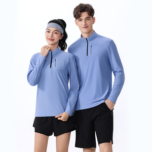 Camisas informales sólidas para gimnasio, ropa de calle, camisa de compresión para hombre, camiseta de gimnasio, ropa activa transpirable para entrenamiento - Product Image 4