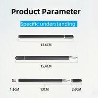 MEEPSS MPS118CC Pad Pro Kapasitif Dokunmatik Ekran Stylus Kalem Değiştirilebilir Uç Tablet Cep Telefonu Çizim Yazma Manyetik