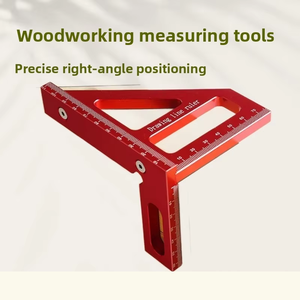 <span class=keywords><strong>Règle</strong></span> triangulaire en alliage d'aluminium <span class=keywords><strong>de</strong></span> qualité 6063, spéciale pour le travail du bois, multifonctionnelle, pour le dessin <span class=keywords><strong>de</strong></span> lignes et la mesure en menuiserie - Product Image 6