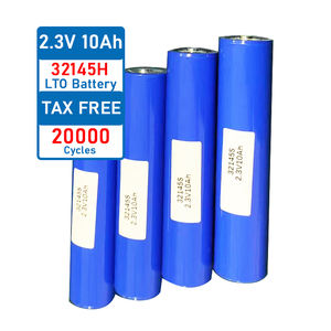 เซลล์แบตเตอรี่ลิเธียมไทแนต2.3V 10ah LTO สำหรับเครื่องเสียงรถยนต์พลังงานแสงอาทิตย์48V เกรด A 6C 32145H - Product Image 1