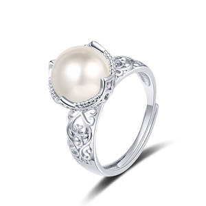 Elegant Oval <b>Pearl</b> <b>Rings</b> for Women Luxury Open High-end Index Finger Retro Geometric Circular Wholesale Fashion Jewelry <b>Rings</b> - Product Image 2