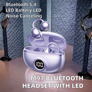 Nouveau casque Bluetooth sportif M97 avec indicateur de batterie LED et affichage de l'alimentation, conception exclusive, clip d'oreille OWS à conduction aérienne - Product Image 2