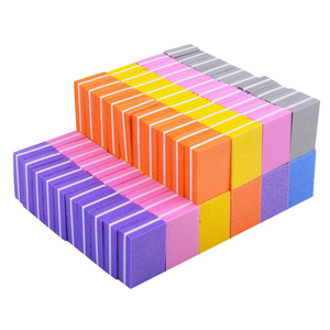 <span class=keywords><strong>Lime</strong></span> à ongles réutilisable mini carrée double face en éponge, motif droit, grain 100/180, outil professionnel pour le soin des ongles - Product Image 5