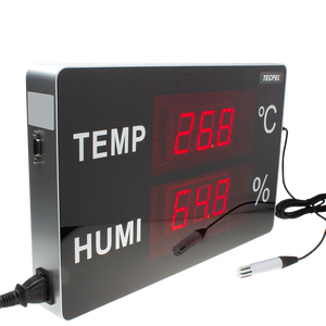 TECPEL TRH-3305 Large LED Display Digital Thermometer & <b>Humidity</b> <b>Meter</b> with 2-Year Warranty Made in Taiwan - Product Image 2