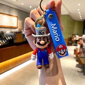 Cawboy 3D PVC Anime Super marios Bros móc khóa nấm Luigi Yoshi Móc chìa khóa vòng chìa khóa quà tặng khuyến mãi tùy chỉnh móc khóa cao su - Product Image 5