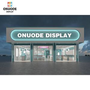 Optical Shop Wood Eyeglass Showcase LED Light Retail <b>Lockable</b> Glass Display <b>Cabinets</b> for Promotion - Product Image 3