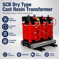 Transformator Distribusi Tipe Kering Resin Epoksi Tiga Fasa Wanbo-288 SCB10 315kVA 10kV 0.4kV