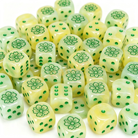 Dés de Mahjong en résine personnalisés avec logo, coins arrondis, points colorés, jeu de dés D6 pour jeux de société et casino