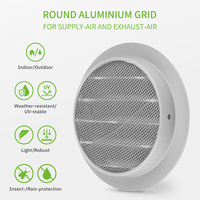 Couvercle de grille d'aération rond en métal persienne ronde avec diffuseur rond volant persienne pour climatiseur