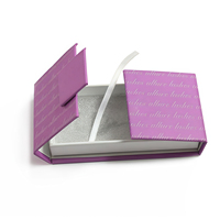 Boîtes de faux cils en carton de luxe imprimées sur mesure Boîtes pliantes magnétiques recyclables avec couvercle mat transparent transparent