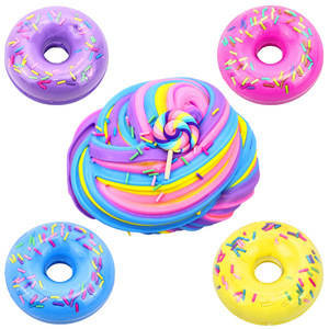 Juguete de Slime de 4 Piezas con Forma de Donut y Chispas, para Niñas y Niños, Venta Caliente - Product Image 3