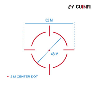 Cuinfi 1x24 Accessoires de chasse <span class=keywords><strong>Noir</strong></span> mat Anodisé dur Multi-réticules 1500G Résistant aux chocs 10 niveaux de luminosité <span class=keywords><strong>Point</strong></span> rouge - Product Image 2