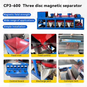 Avustralya demir zirkon, Monazite yüksek ayırma oranı kuru manyetik makine üç diskli manyetik ayırıcı - Product Image 4