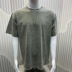 Camiseta Vintage de Lujo para Hombre, 100% Algodón, Anti-Pilling, Camiseta de Alta Calidad con Logotipo Personalizado, Camiseta Holgada Deslavada al Ácido - Product Image 2