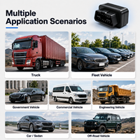 Traceur GPS OBD 4G 9-36V Plug&Play avec avertissement de survitesse, détection ACC, positionnement multi-protocoles, stockage cloud et gestion de flotte