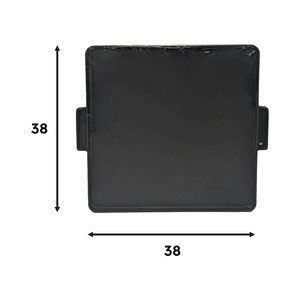 Plaque de cuisson en fonte émaillée D. FACE 38x38cm pour grilles et poêles à griller - Product Image 5