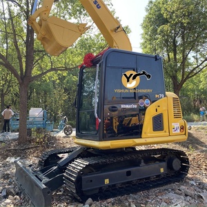 Venta caliente usado Komatsu excavadora <span class=keywords><strong>7</strong></span> toneladas de segunda mano Mini excavadora PC70 alto rendimiento usado excavadora sobre orugas para la venta - Product Image 1