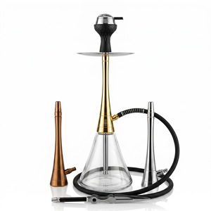 Cachimba de aleación de aluminio estilo árabe, juego de cachimba de vidrio para tienda, muebles de salón, bar, restaurante, cafetería, club, fiesta, para fumar shisha - Product Image 4