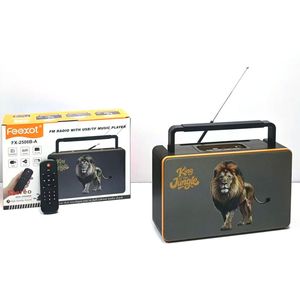 مكبر صوت FEEXOT اللاسلكي المحمول الأحدث لعام 2026 مع راديو FM، وجهاز تحكم عن بعد، ومدخل USB/TF/AUX، وتصميم عتيق - Product Image 5