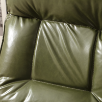Fauteuil de sol inclinable réglable en cuir pour gaming, design contemporain, pliable, pour salon