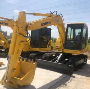 Mini-pelle Komatsu standard en stock utilisée 6 tonnes PC60 Cab Crawler Hydraulic Original Japan Engine Gearbox Pump Kawasaki - Product Image 5