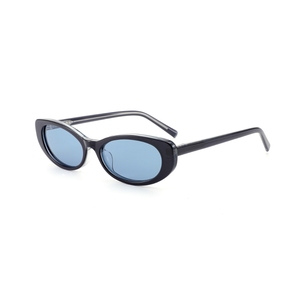Lunettes de soleil œil-de-chat confortables, légères, polarisées, anti-radiation, en acétate, de forme ovale et tendance - Product Image 1