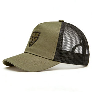 Gorra Trucker de 5 Paneles con Malla Trasera, Color Verde Oliva, Ligera, Transpirable, con Cierre Ajustable, para Golf, Senderismo y Deportes al Aire Libre - Product Image 3