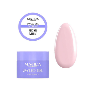Majida Cosmetics Gel UV LED Leche de Rosas 15ml Gel Constructor Sin HEMA - Product Image 3