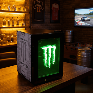 Mini Frigorifero Espositore con Porta in Vetro, Logo Personalizzabile, Raffreddamento <span class=keywords><strong>Professionale</strong></span>, Best Seller, Frigorifero Commerciale con LED per Energy Drink - Product Image 2