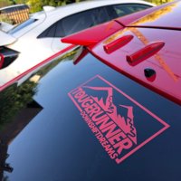 Conception personnalisée Logo résistant aux intempéries arc-en-ciel Laser vinyle décalcomanies de voiture holographique avant pare-brise bannière autocollants de fenêtre personnalisés