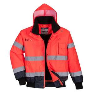 PORTWEST - C465RNRS Chaqueta de alta visibilidad bicolor rojo/Azul Marino-EAN 5036108191680 ROPA DE TRABAJO DE 2017 - Product Image 1