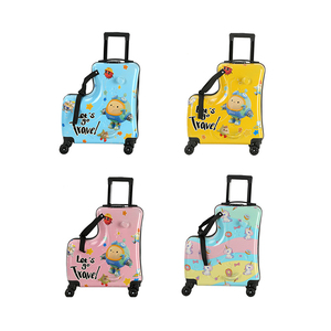 Kids' Durable 20-Inch Ride-on Luggage Spinner Wheels Combination Lock Portable Easy Carry <strong>Cute</strong> Cartoon Trolley <strong>Suitcase</strong> Made - Product Image 6